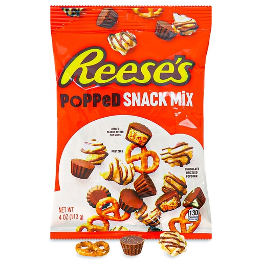 [034000254019] REESE'S POPPED SNACK MIX. 4 