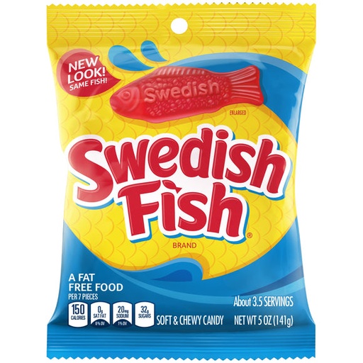 [1954D] SWEDISH FISH RED PEG. 3.6oz
