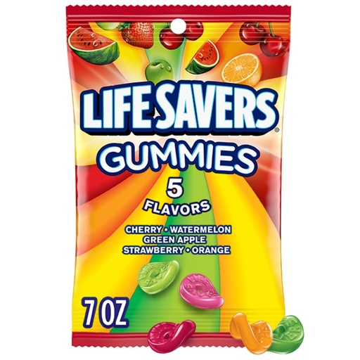 [08342] LIFESAVERS GUMMIES  5 FLAVORS 7oz