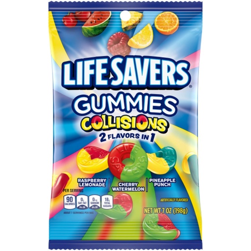 [23835] LIFESAVERS GUMMIES  COLLISIONS 7oz