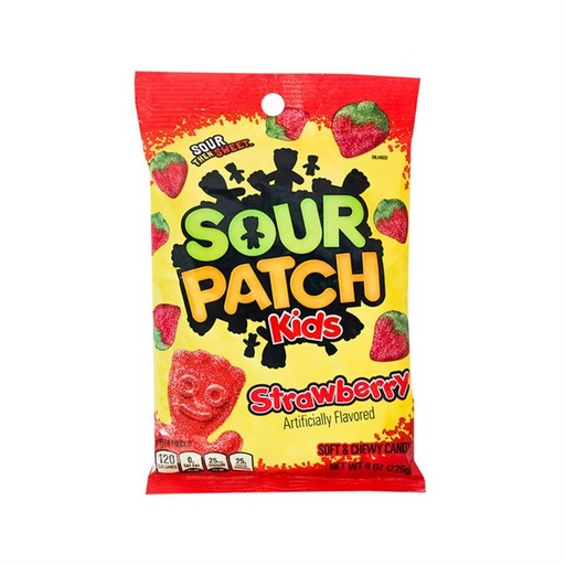 [1968E]  SOUR PATCH KIDS STRWBERRY 8oz
