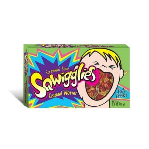 [1351E] SQWIGGLIES SOUR GUMMI.WORMS 3.5oz