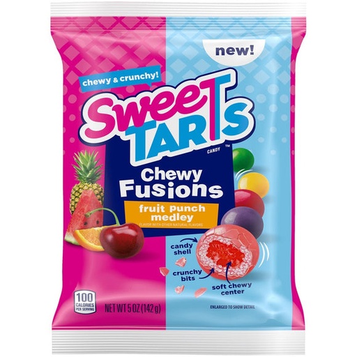[079200051716] SWEETARTS CHEWY FUSIONS PEG 5oz