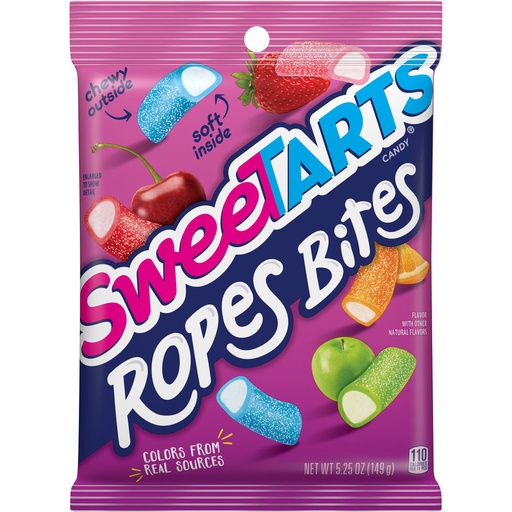 [079200168490] SWEETARTS ROPES BITES PEG 5.25oz