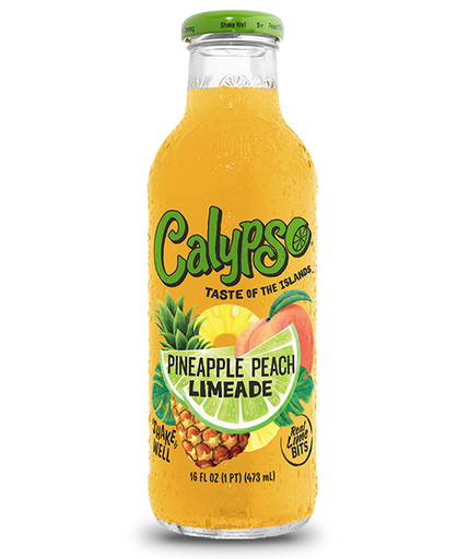 [498] CALYPSO PINEAPPLE PEACH LIMEADE 12CT/473ML