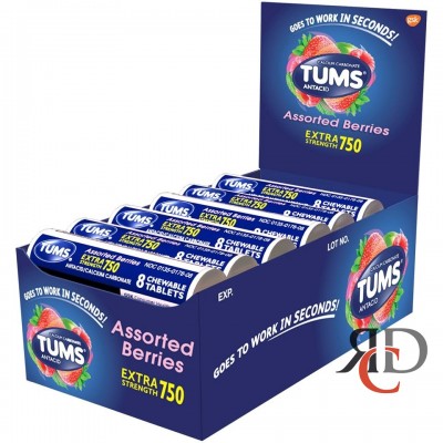 TUMS SM ASSTORTED BERRIES 12PK