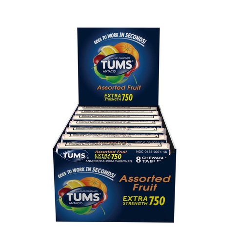 TUMS SM ASSTORTED FRUIT 12PK
