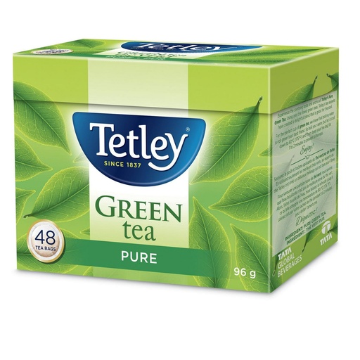 [057174005529] TETLEY PURE GREEN TEA / 48PK