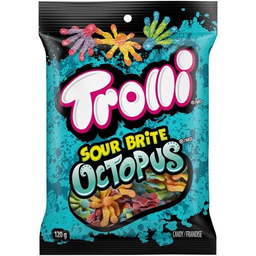 [2319/1925F] TROLLI SOUR BRITE OCTOPUS 120G