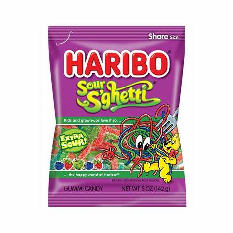 [042238358898] HARIBO SOUR S'GHETTI 5OZ