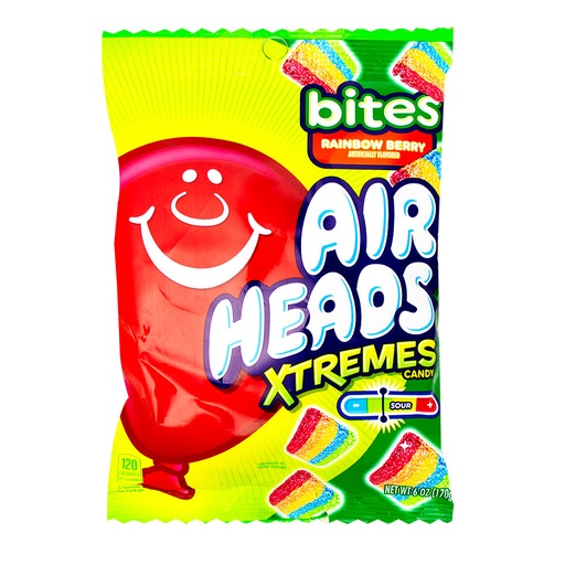 [1136D] AIRHEADS EXT RAINBOW BITES 6OZ