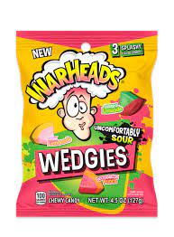 [032134285039] WARHEADS WEDGIES 4.5OZ