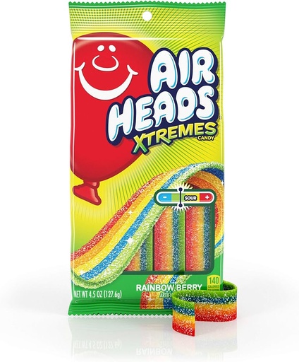 [1136J] AIRHEADS XTREMES RAINBOW BERRY 4.5OZ (US)