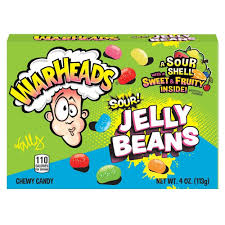 [1608B] WARHEADS SOUR JELLY BEANS 4OZ