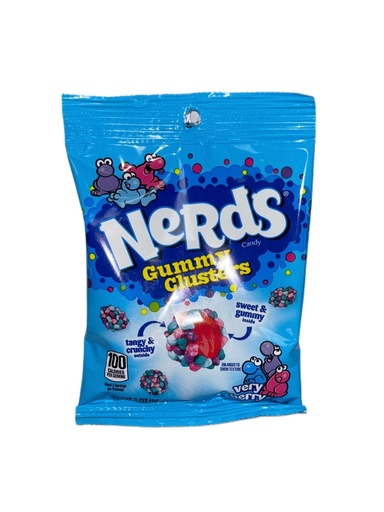[079200060657] NERDS GUM. CLUSTERS. VERY B. 3OZ