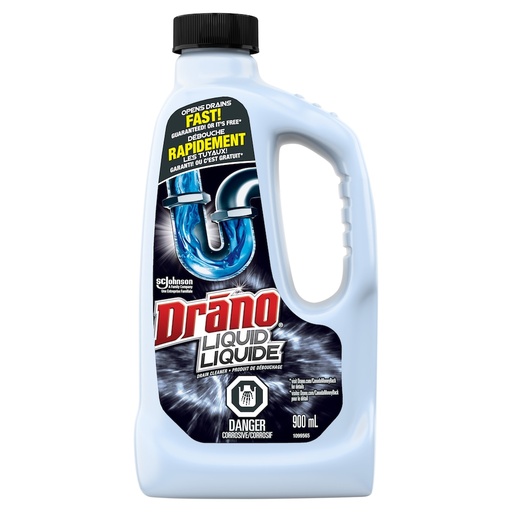 [T00686] DRANO LIQUID DRAIN CLEANER 900ML