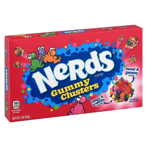 [9034] NERD GUMMY CLUSTERS THEATER BOX/ 85G