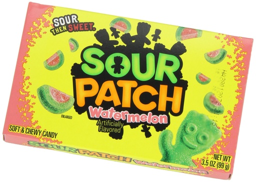 [2517] SOUR PATCH KIDS WATERMEL. THEA. BX 3.5OZ