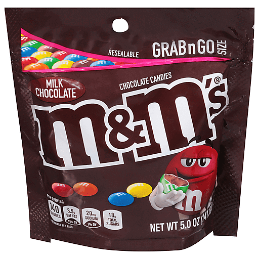 [1357A] M&M MILK CHOCO. POUCH 5OZ