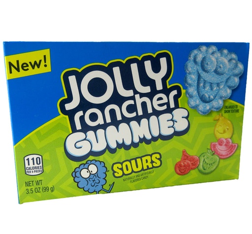 [8412] JOLLY RANCHER GUMMIES SOUR THEA. 3.5OZ