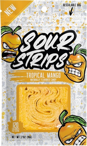 [1619J] SOUR STRIPS BAG MANGO 96G