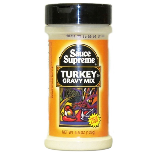 [076114330418] SAUCE SUPRE. TURKEY GRVY 128G
