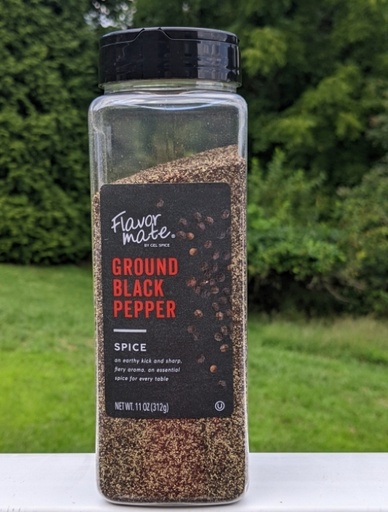 [076114800607] FLAVOR MATE GRO. BLK. PEPP. 312G