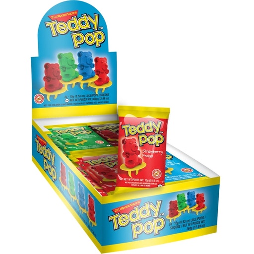 [060631901633] TEDDY POP 24CT 360G