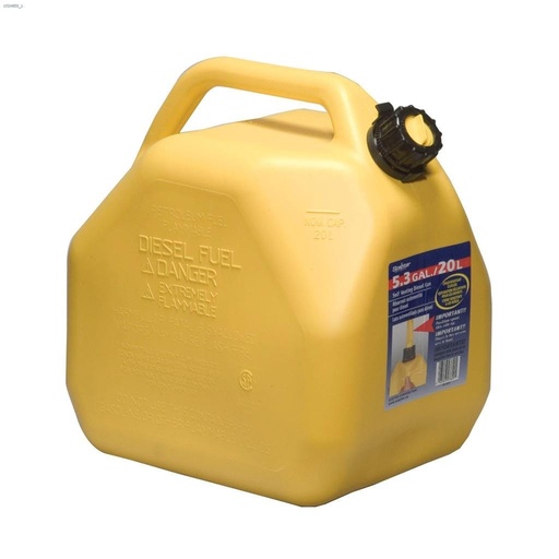[GAS-SCEPTER-07649] SCEPTER YELLOW DIESEL CAN 20L