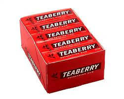 [086232910614] TEABERRY GUM 20PK 250G