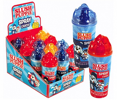 [060631528137] SLUSH PUPPIE SPRAY CANDY 12CT 300ML