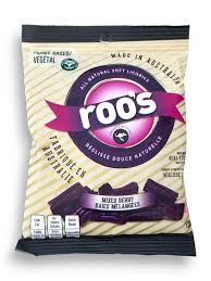 [060631912134] ROO'S LICORICE MIXED BERRY 120G