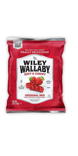 [022224200882] WILEY WALLABY LICORICE CLASSIC RED 113G