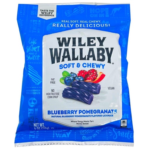 [022224200912] WILEY WALLABY LICORICE BLUEBER. POMEGRANATE 113G