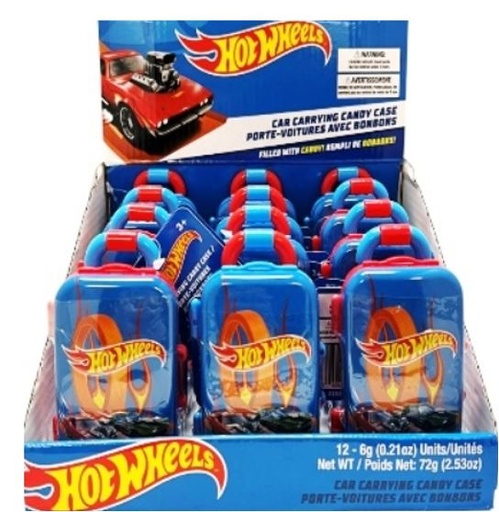 [060631929828] HOT WHEELS CANDY CASE 12CT 80.4G