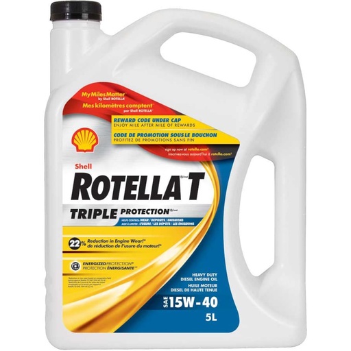 [021400402812] SHELL ROTELLA 15W-40 5L
