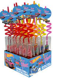 [060631929491] HOT WHEELS WIZZY POP STRAWS 20CT 1000G