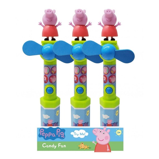 [060631932774] PEPPA PIG CANDY FAN 12CT 72G