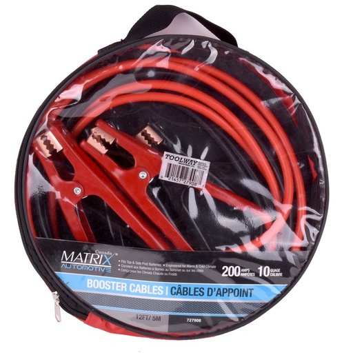 [727908] MATRIX AUTOM. BOASTER CABLES 12FT/3.6M