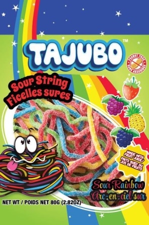 [060631928395] TAJUBO SOUR RAINBOW STRING 80G
