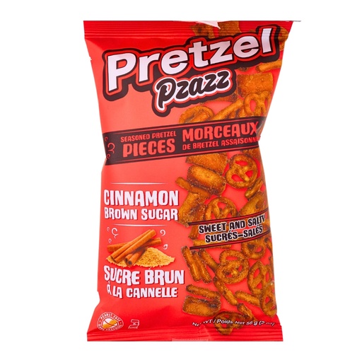 [060631926506] PRETZEL PZAZZ CINNAMON BROWN SUGAR 56G