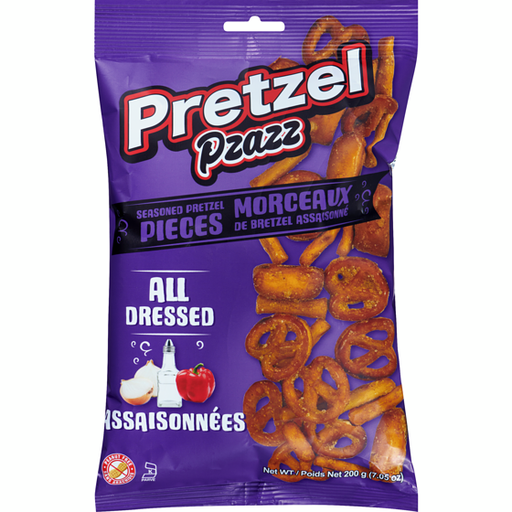 [060631924540] PRETZEL PZAZZ ALL DRESSED 200G