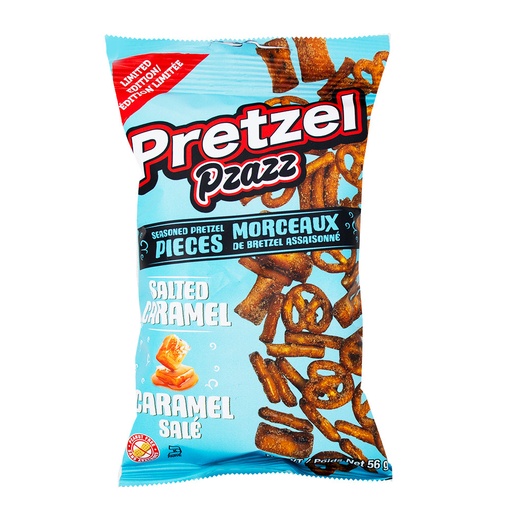 [060631932866] PRETZEL PZAZZ SALTED CARAMEL 56G