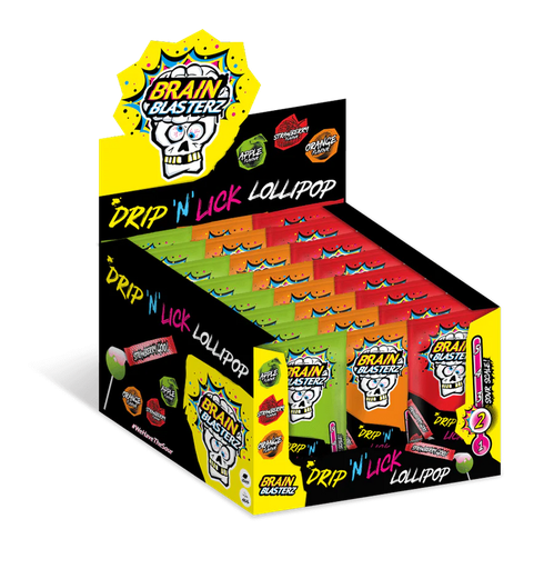 [15056086500318] BRAIN BLASTERZ DRIP N LICK 24CT (UK)