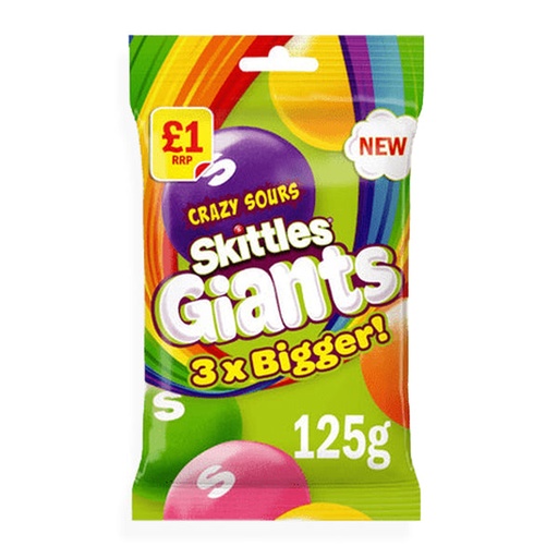 [6140] SKITTLES CRAZY S. GIANTS 100G