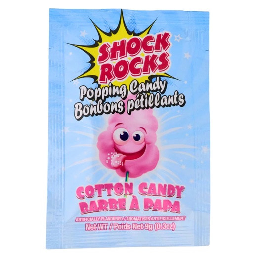 [060631900230] SHOCK ROCKS POPPING COTTON CANDY 24CT 216G
