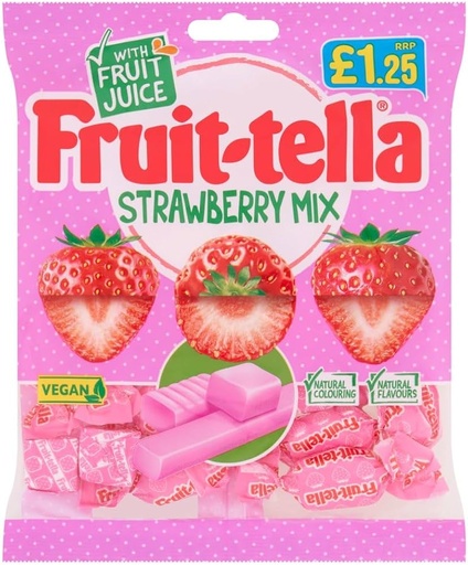 [8019] FRUIT-TELLA STRAWB. MIX 135G (UK)