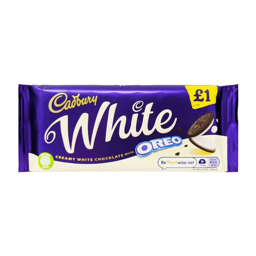 [1037] CADBURY WHITE OREO 120G (UK)
