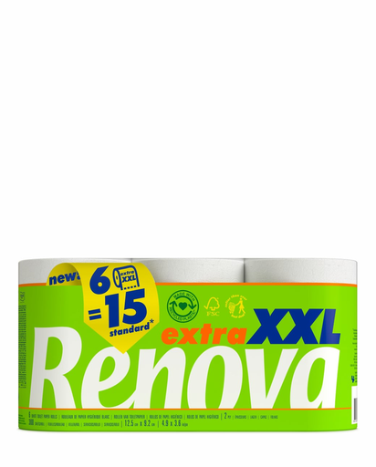 [P01216] RENOVA TOILET PAP. EXT LARG. 6PK 