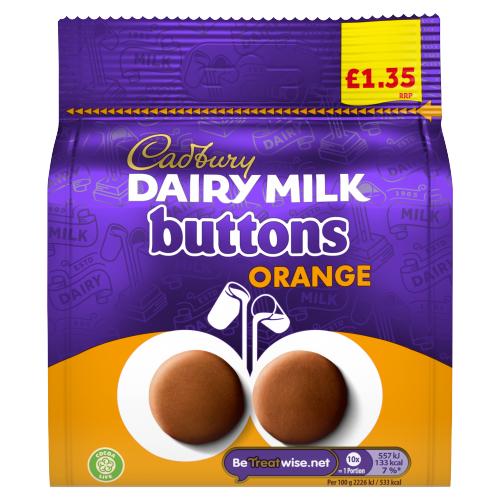 [2517] CADBURY ORANGE BUTTONS 85G (UK)